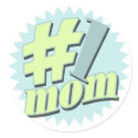 No. 1 Mom Mother's Day Stickers
