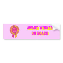No 1 mum bumper sticker