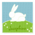no.1 painted BUNNY personalized baby NURSERY print by naranja_dulce no.1 painted BUNNY personalized baby NURSERY print