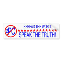 no 2 PC bumper sticker bumper stickers