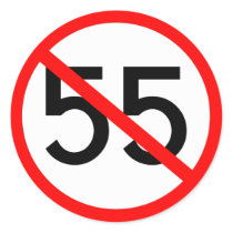 No 55 round stickers