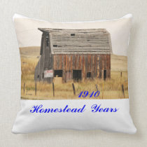 No # 635 - Throw Pillow, Homestead Years.