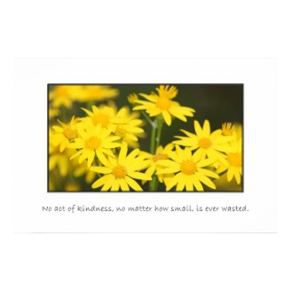 No act of kindness is ever wasted print