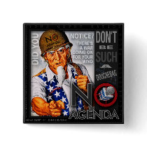 No Agenda Cover Art (#189) button