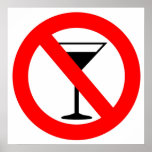 No Alcohol Sign posters
