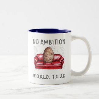 NO AMBITION Couch Potato Concert Spoof Mug mug