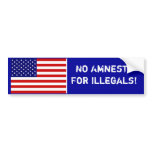 No Amnesty Bumper Sticker