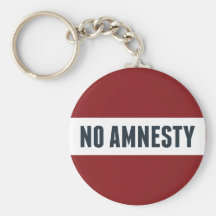 No Amnesty Key Chains
