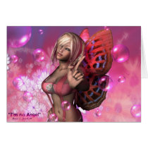"No Angel" Sexy Pinup Any Occasion Limited Card