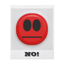 No! Angry Face Flyer Design