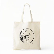 No Angry Rage Face Rageface Meme Comic Tote Bag