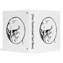 No Angry Rage Face Rageface Meme Comic Vinyl Binders