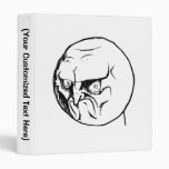 No Angry Rage Face Rageface Meme Comic Vinyl Binders