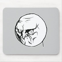 No Angry Rage Face Rageface Meme Comic Mouse Pad