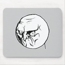 No Angry Rage Face Rageface Meme Comic Mouse Pad