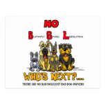 No B.S.L  No Breed Specific Legislation Postcard