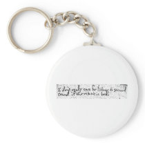 No Bad Sound Keychain