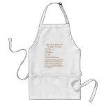 No-Bake Cookie Recipe on an Apron