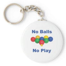 No Balls Bocce Ball Keychains
