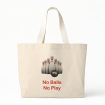 No Balls Bowling Canvas Bag
