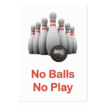 No Balls Bowling Business Card Templates