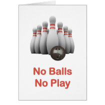 No Balls Bowling Card