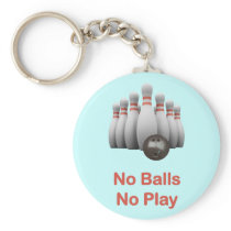 No Balls Bowling Keychains