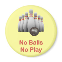 No Balls Bowling Magnets