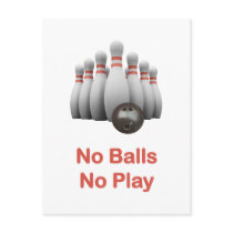 No Balls Bowling Postcards