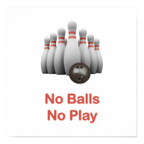 No Balls Bowling Posters