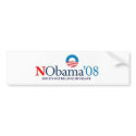 No Bama 08 Bumper Sticker bumper stickers
