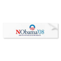 No Bama 08 Bumper Sticker bumper stickers by bobghazi No Bama 08 Bumper Sticker bumper stickers