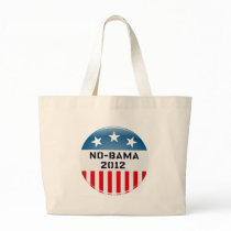 NO-BAMA 2012 ELECTION BUTTON PRINT CANVAS BAGS