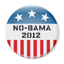 NO-BAMA 2012 ELECTION BUTTON PRINT REFRIGERATOR MAGNET