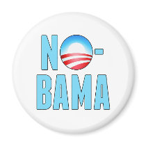 No-Bama Anti Obama Magnets