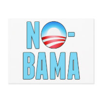 No-Bama Anti Obama Post Cards
