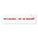 NO-BAMA / BI- BI BIDEN - Customized bumper stickers