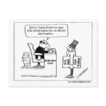No Bankruptcy Filing for Uncle Sam postcards by cartoosh No Bankruptcy Filing for Uncle Sam postcards