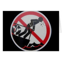 No Barfing Policy! Card