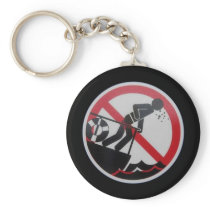 No Barfing Policy! Keychain