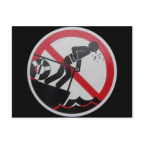 No Barfing Policy! Postcard