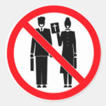No Bible Thumpers Round Stickers