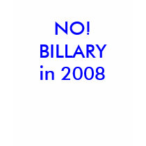 NO!BILLARYin 2008 t-shirts
