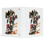 NO BLOOD FOR OIL 3 RING BINDER