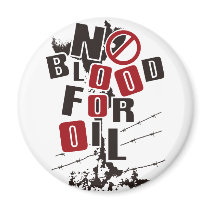 NO BLOOD FOR OIL magnets