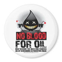 No Blood For Oil magnets