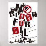 NO BLOOD FOR OIL PRINT
