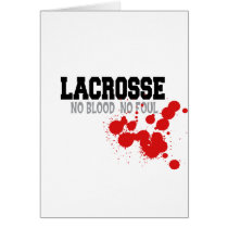No Blood No Foul Lacrosse Cards