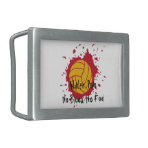 No Blood No Foul Rectangular Belt Buckle