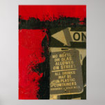 No Bottles or Glass Allowed Poster
